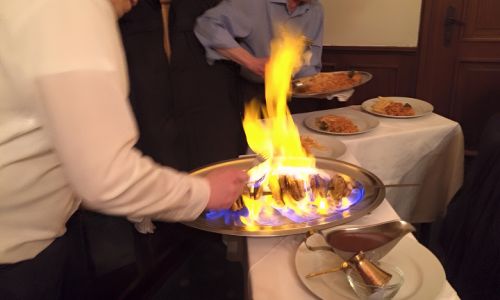 Intérieur du Park Restaurant Rastatt, atmosphère chaleureuse.