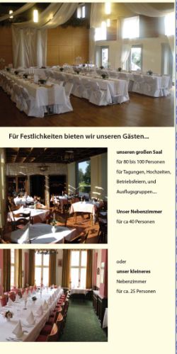Für Festlichkeiten bieten wir unseren Gästen