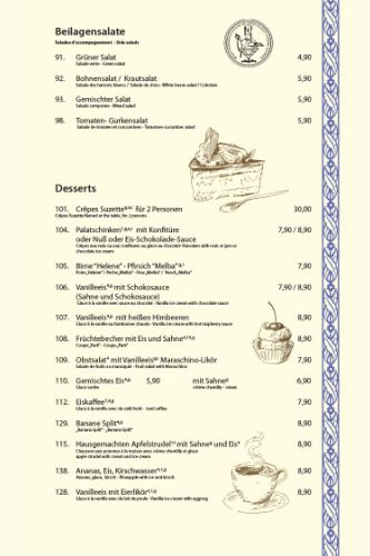 Beilagensalate Desserts