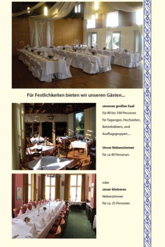 Für Festlichkeiten bieten wir unseren Gästen
