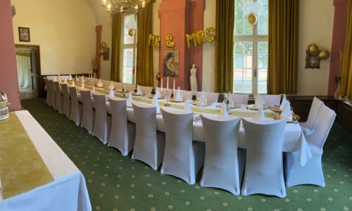 Nebenzimmer Park Restaurant Rastatt gedeckte Tafel für Gruppen
